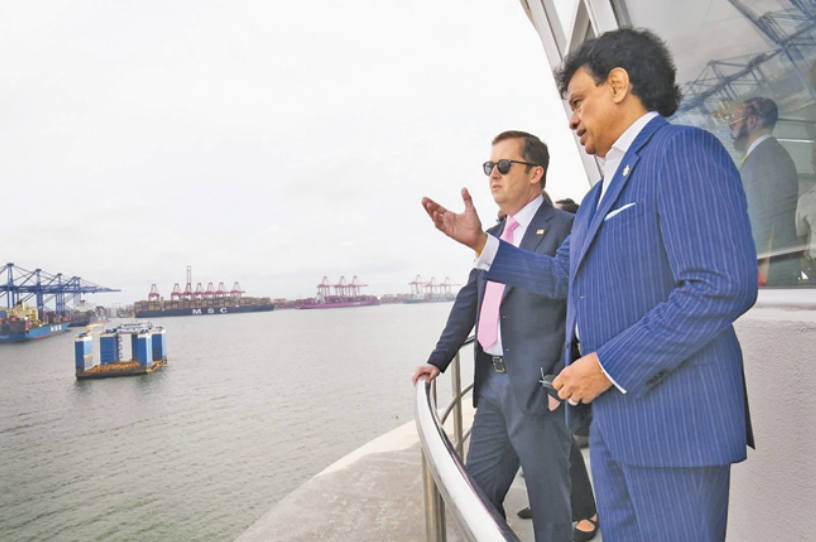 US Special Envoy Sergio Gor visiting Colombo Port Sri Lanka