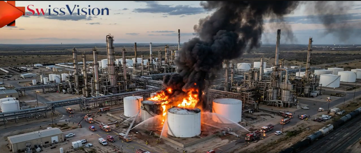 Massive Explosion at Valero Energy Refinery in Texas.