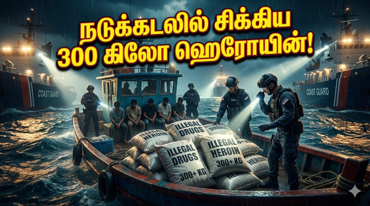 Sri Lanka Navy Seizes Over 300kg Heroin at Sea