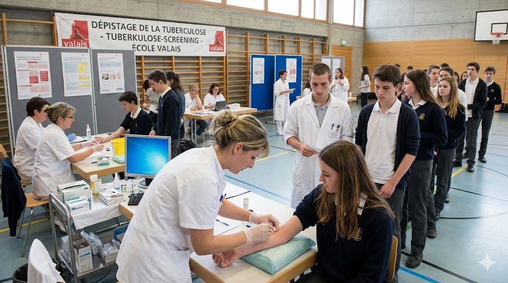 Tuberculosis Case in Valais School Prompts Student Testing.