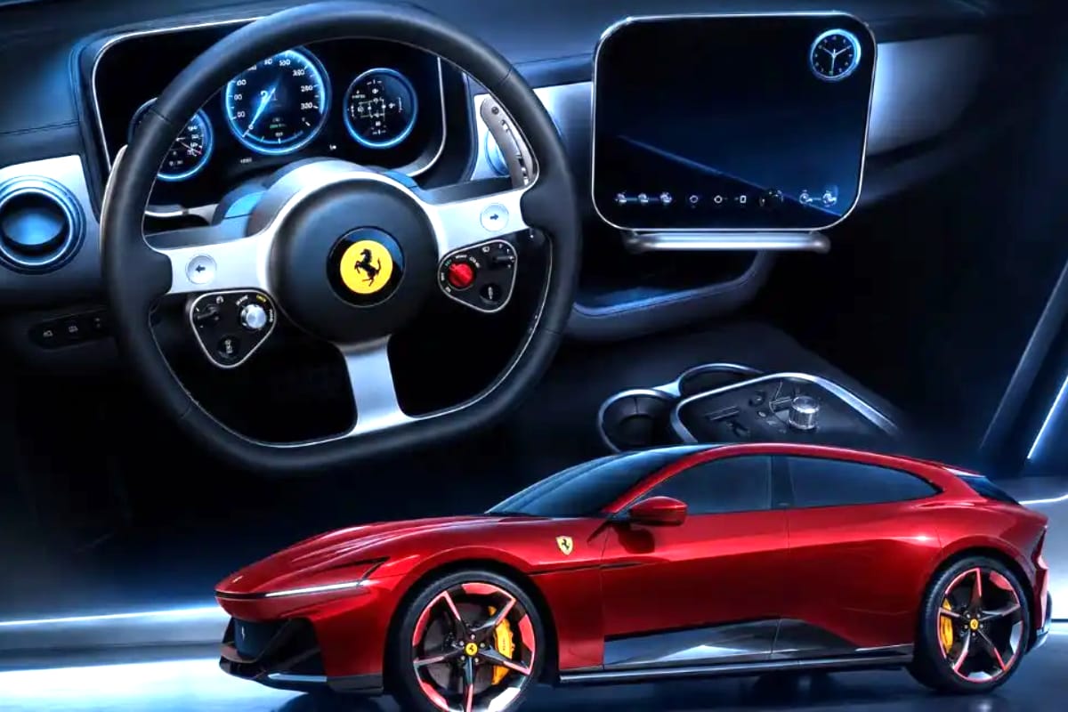 Ferrari Unveils First Full Electric Luxury Sports Car “Luce” in Rome.