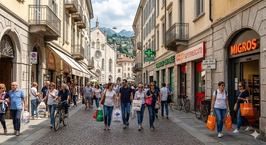 Ticino Retailers Struggle as Cross-Border Shopping to Italy Surges