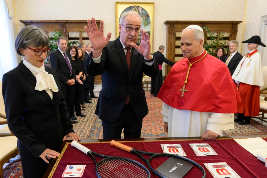 Swiss President Meets Pope Leo XIV at Vatican.