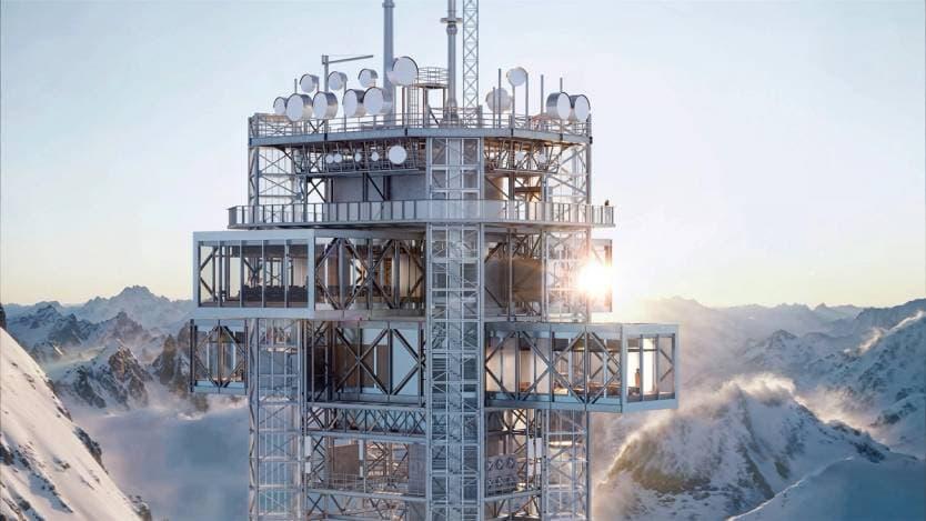 Swiss Ski Resort Opens Europe’s Highest Habitable Tower at 3,020 Metres