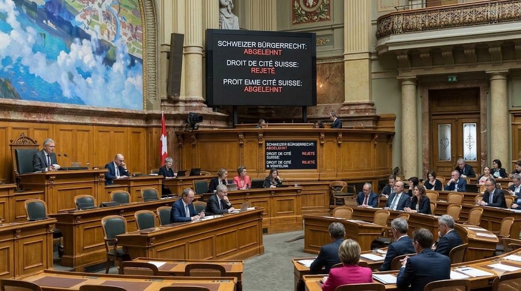 Swiss Parliament Rejects Proposal to Ease Citizenship Rules.