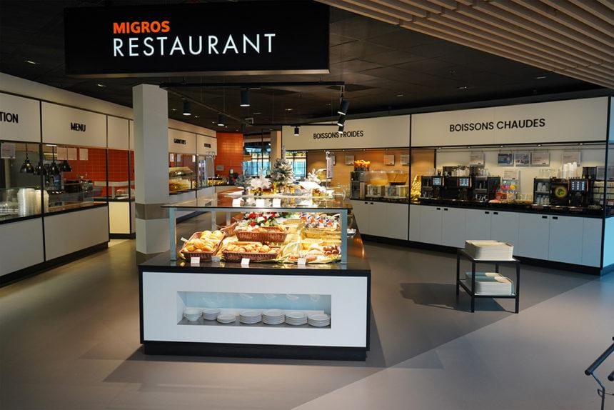 Migros Restaurant Food Quality in Switzerland.